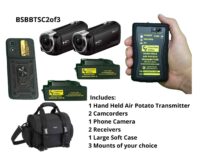 Baseball Multiview Camera System - 2 Camcorder 1 Phone Camera, 2 Receiver, Soft Case  and 3 Camera Mounts
