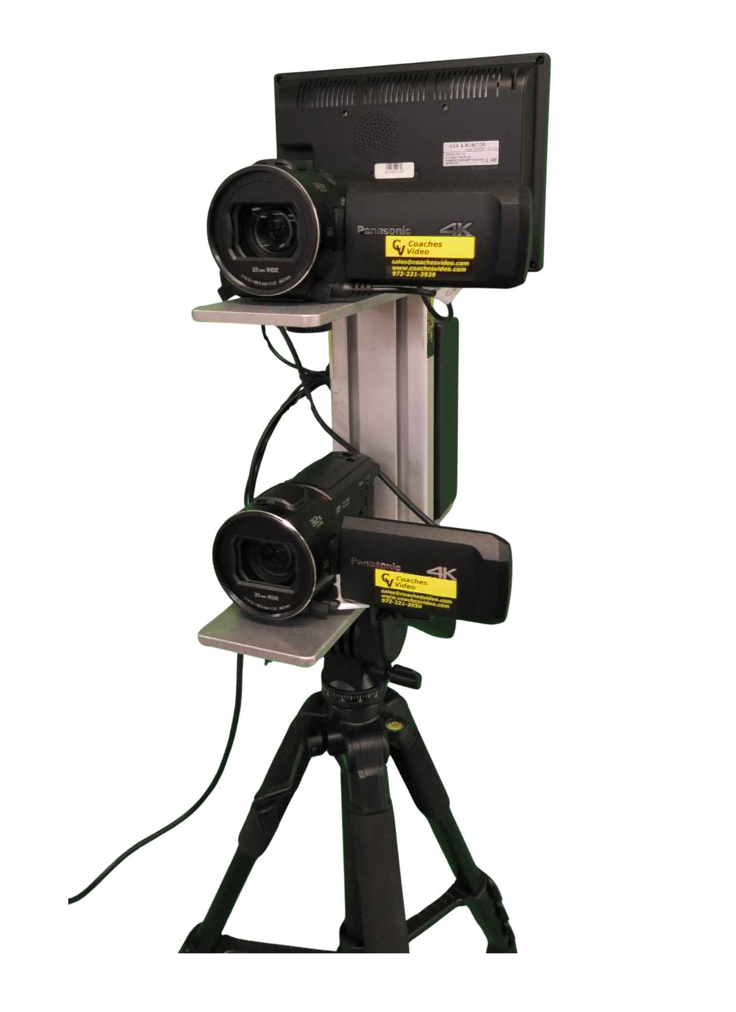 Air Coach Potato Tight/Wide 4K Camera System, w/ Field Monitor and Hard Case